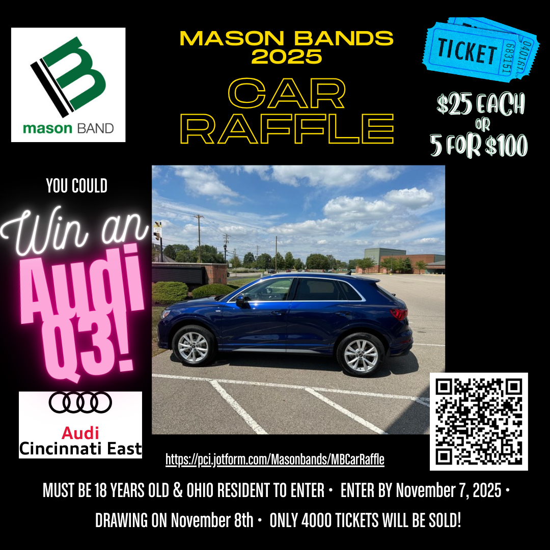 Mason Band Car Raffle Flyer
